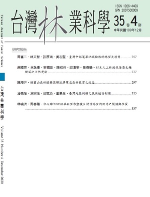 台灣林業科學第35卷第4期-封面