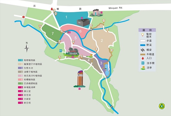 探索嘉義樹木園密境_圖6 園區完善步道系統圖